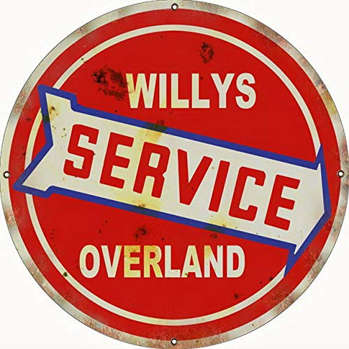 Reproducción Del Cartel De Servicio Willys Overland...