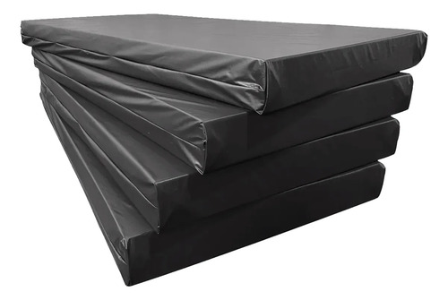 Kit 4 Colchões Solteiro D33 Geriátrico Impermeável 88x188x12 Cor Preto
