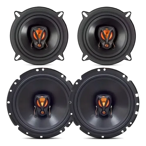 Kit Alto-Falante JBL Triaxial 200W RMS 6" e 5" P/ Carros