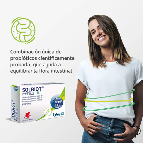 Solbiot Probioticos 30 Capsulas / Flora Intestinal