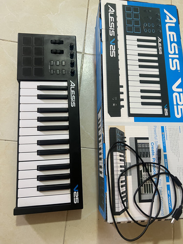 Teclado Controlador Midi Usb Alesis V25 Teclas Grandes (Usado)