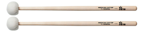 Baquetón P/timbal De Orquesta Largo 14.5 PuLG Vic Firth T1 Color Madera