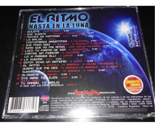 El Ritmo Hasta La Luna Cd Nuevo Original Cerrado