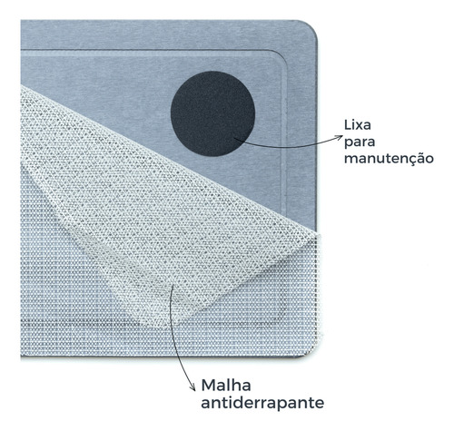 Escorredor De Louça Diatomita 40x30cm Cinza Rápida Absorção
