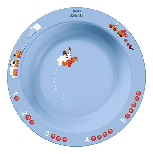 Platos Diseño Educativo Para Bebe Hondos Avent 2pz +6m