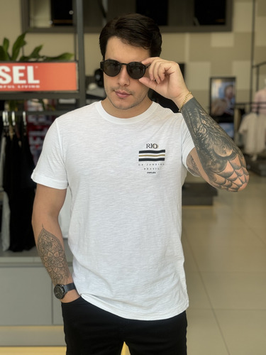 Camiseta Rio De Janeiro Osklen Slim Masculino