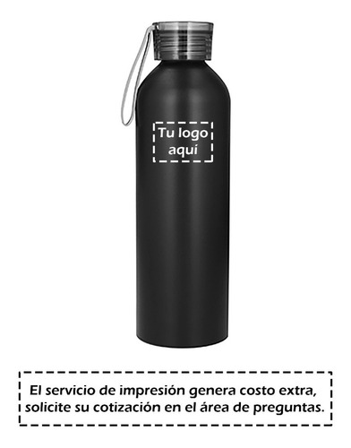 Imagen 4 de 10 de Cilindro De Acero Con Tapa Translucida Y Correa Cap 800 Ml