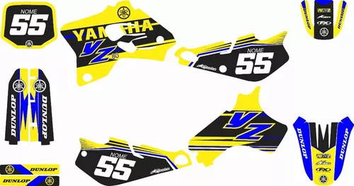 Kit Adesivo Moto Cross Trilha Compatível Yamaha Yz 426 Mt004