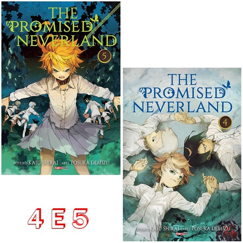 The Promised Neverland 4 E 5! Mangá Panini! Novo E Lacrado!