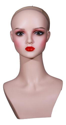 Cabezal De Maquillaje Mannequin Pvc Head Estable Stand Head