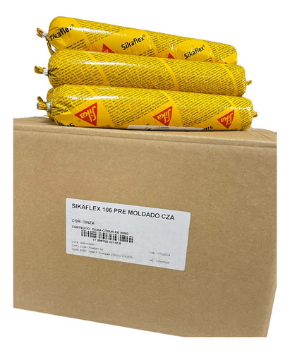 Sikaflex 106 Pre Moldado Cinza Sache 800g ( 5 Unidades )