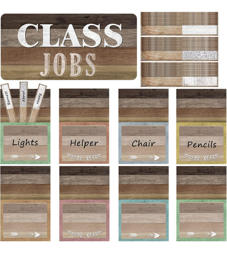 Cartel De Trabajos De Clase  Class Jobs  Colorido Bolsi...