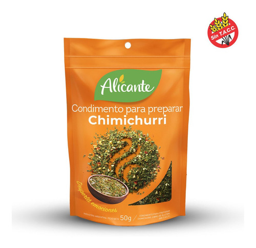 Alicante Condimento Para Preparar Chimichurri X 50 Gr
