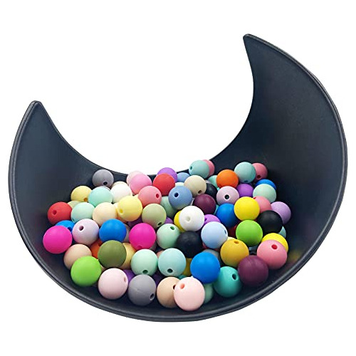 Perlas Redondas De Silicona Para Manualidades, 12 Mm, 150 Un