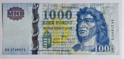 Billete Húngaro De 1000 Florines (unc)