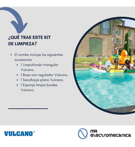 Kit Limpieza Vulcano Boya + Sacahojas + Barrefondo