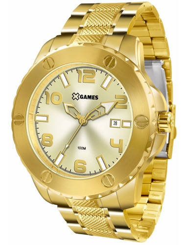 Relógio X-games Masculino Xmgs1026 C2kx Dourado Aço Oferta