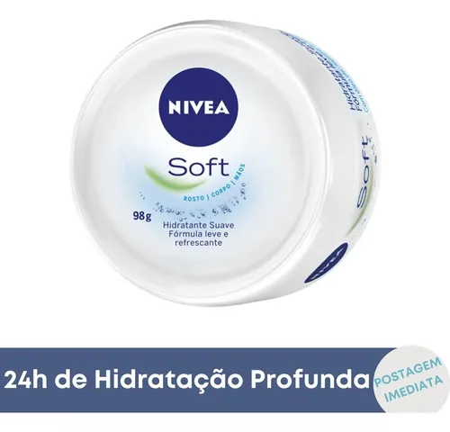 Hidratante Para O Rosto, Corpo E Mãos Nívea Soft 98g