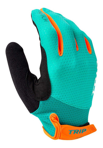 Guantes Trip Touch Gel Black Turq Orange M, L Y Xl