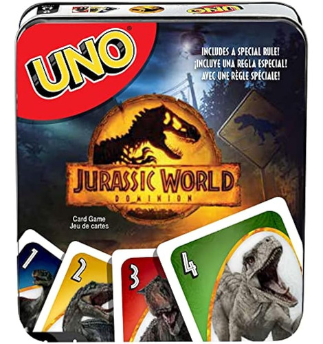 Juego De Mesa Uno Jurassic World Dominion Mattel Games ;o