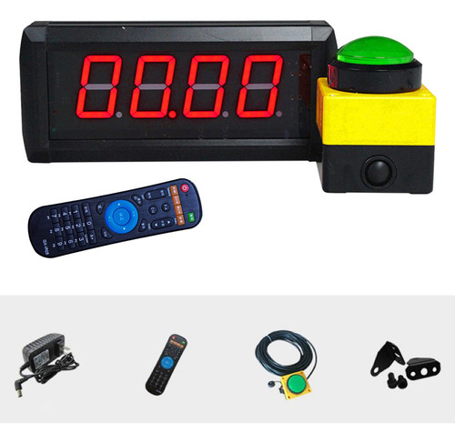 Temporizador Digital Publicidad Led Ligero Con Botón
