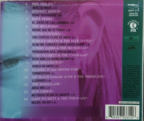 Música Década Del 70 Internacional Cd Nuevo 14 Temas Éxitos