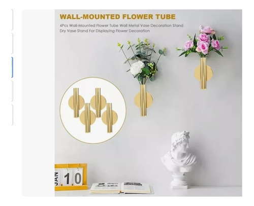 4x Planta Colgante De Pared Jarrón De Flores Soporte Para