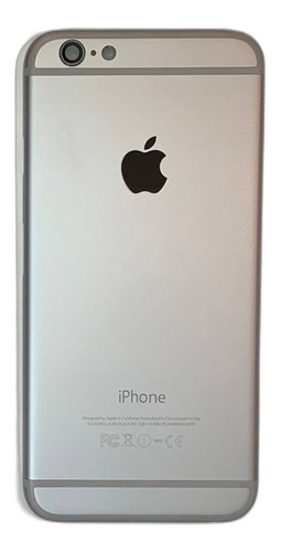 Carcasa iPhone 6 6s Gris Plata Tapa Trasera Botones Bandeja