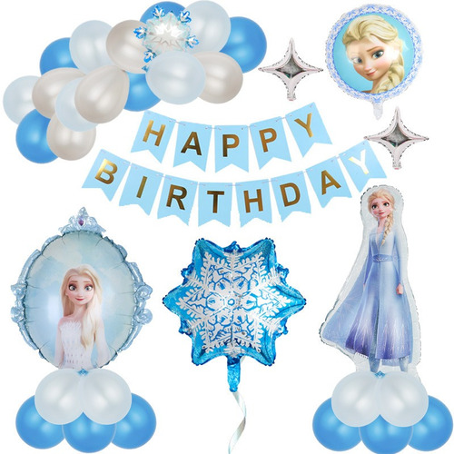 Globos Disney Elsa Anna Olaf Frozen Cumpleaño Regalo Fiesta