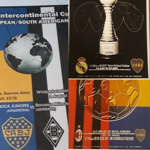 Combo! Posters Boca Tricampeón Copa Intercontinental 