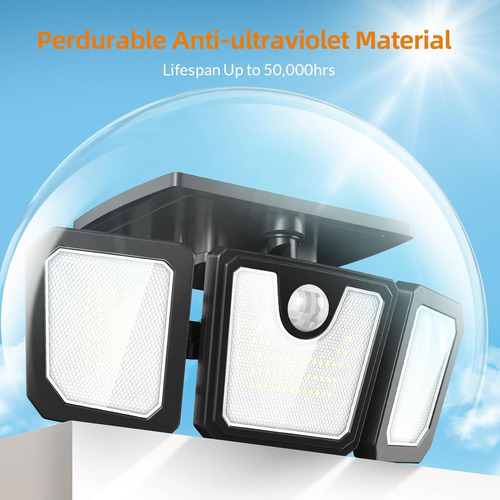 Led Motion Sensor Security Lights Outdoor, 30w 3200lm, 5500k