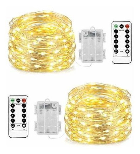 Guirnaldas Luminosas - Homemory 2 Pack 20 Ft 60 Led Fairy Li