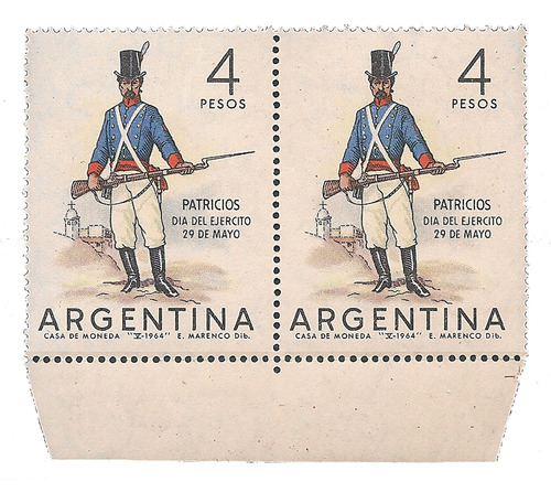 Argentina 687 Gj 1279 Cat Esp Pos E Variedad Catalogada Mint