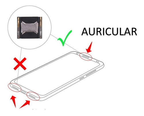 Auricular Huawei P20 Lite Parlante Oido +kit De Desarme