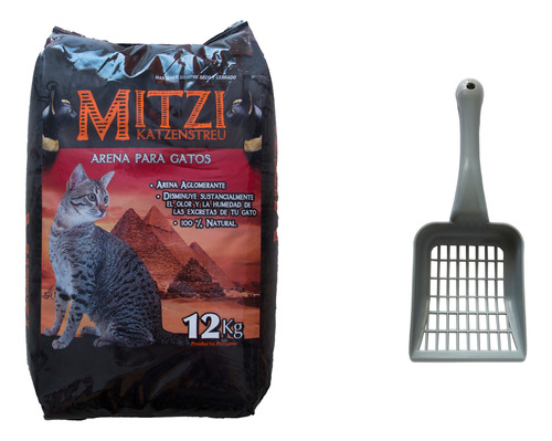 Arena Sanitaria Para Gatos Bentonita 12 Kg + Pala