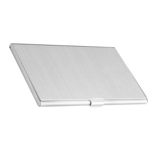 Tarjetero O Porta Tarjetas De Aluminio Slim Plata Vek