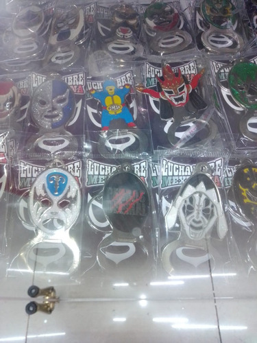 Llavero Y Destapador De Mascara Lucha Libre Varios Modelos