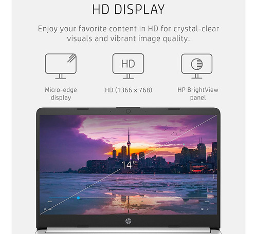 Laptop 14 Hd, Intel Celeron, 16 Gb Ram, 320 Gb, Office 365, Blanco