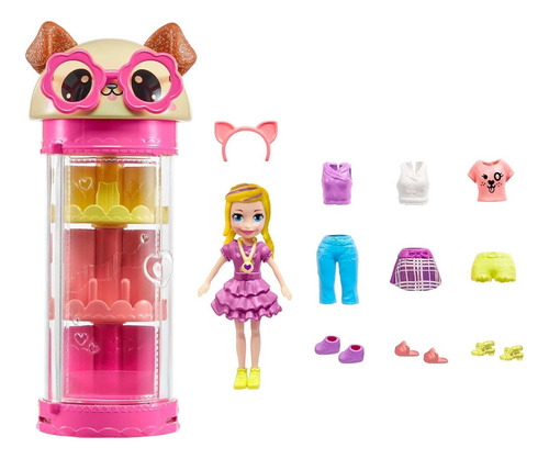 Polly Pocket Set De Juego Tubo De Modas Giratorio Perrito Varios