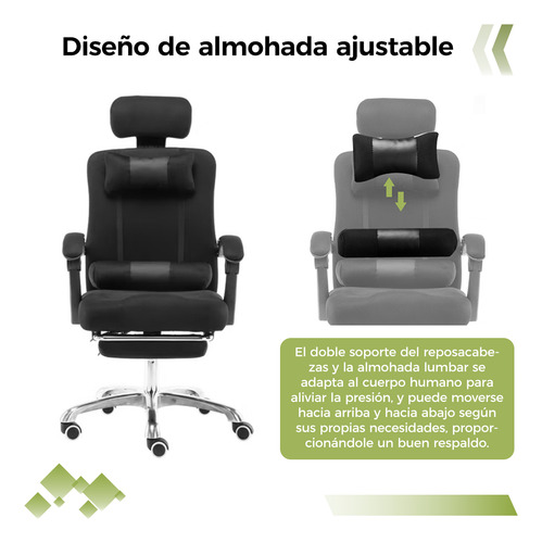 Silla Escritorio Ergonómica Oficina Ajustable Reclinable