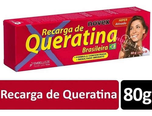 6 Un Recarga De Keratina Novex 80g C/u Embelleze