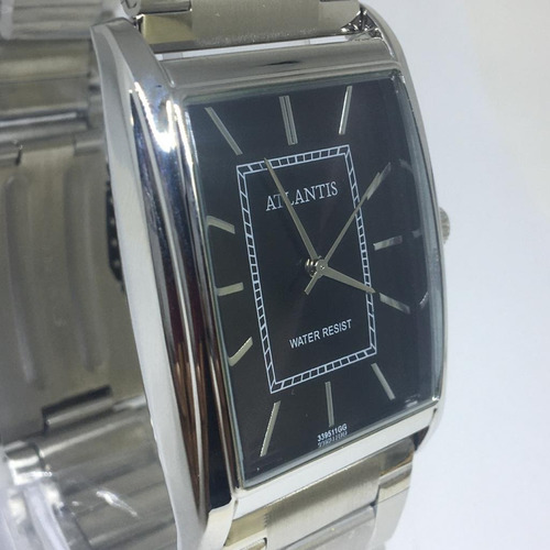 Relógio Masculino Original Atlantis Social Luxo Prata