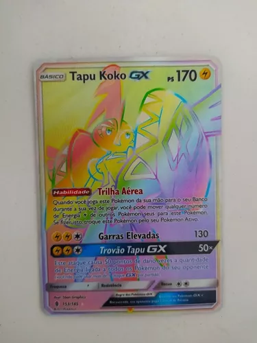 Carta Pokémon Tapu Koko GX Ultra Rara Copag