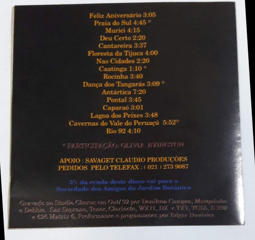 Imagem 2 de 3 de Cd Edgar Duvivier Som Da Terra Globo Ecologia Zerado