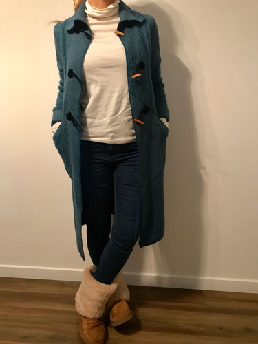 Hermoso Tapado De Lana Maria Vazquez
