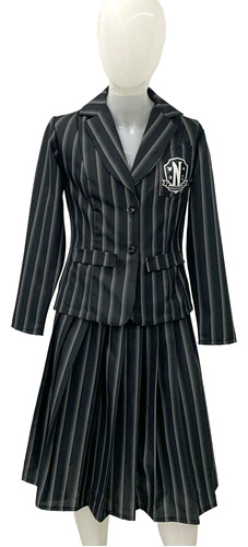 Disfraz Merlina Adams Uniforme Academia Nevermore