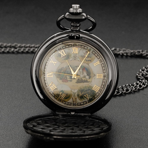 Reloj De Bolsillo De Cuarzo Nostalgia Movie Theme Modelo 202 Color