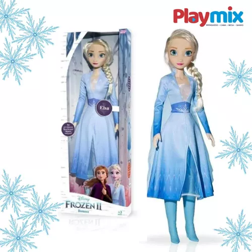 Boneca Elsa Frozen 2 Gigante 80 Cm Lançamento Grande