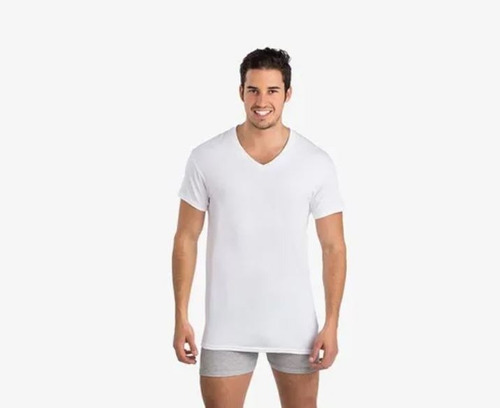 Playera Hombre Set De 3 Cuello V Fruit Of The Loom Camisa