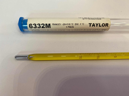 Termómetro Laboratorio Sama Marca Taylor Mod. 6332m -20+110